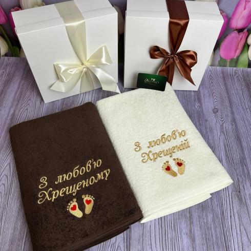 Рушник для хрещених, розмір 50*90, щільність 450 г/м2