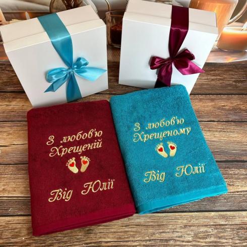 Рушник для хрещених, розмір 50*90, щільність 500 г/м2