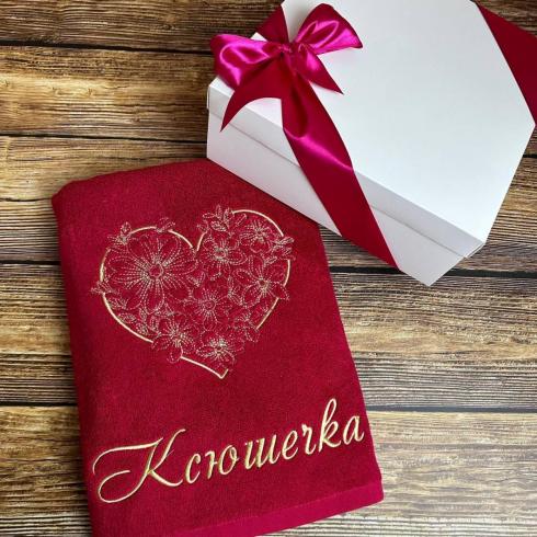 Рушник "Ксюшечка", розмір 50*90 см, щільність 450 г/м2