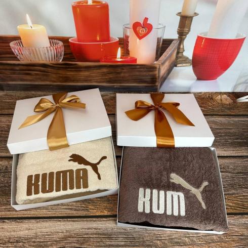 Рушник "Kum або Kuma", розмір 50*90 см, щільність 500 г/м2