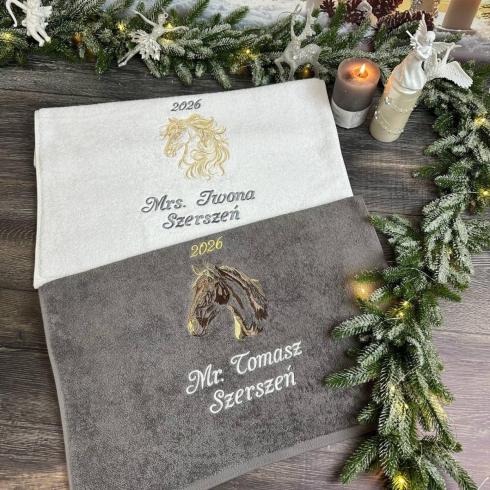 Рушник "Наталія & Євгеній", розмір 50*90 см, щільність 450 г/м2