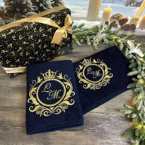 Рушник "L. M.", розмір 50*90 см, щільність 450 г/м2