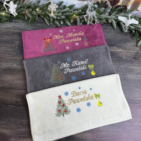 Рушники "Новорічні", розмір 70*140 см, щільність 400 г/м2