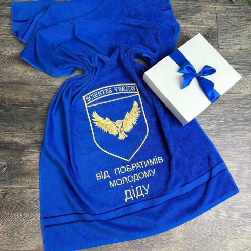 Рушник "Молодому ДІДУ", розмір 50*90 см, щільність 400 г/м2