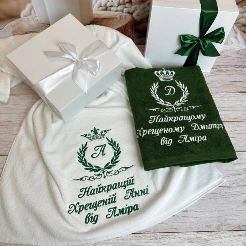 Рушник для хрещених, розмір 50*90, щільність 400 г/м2