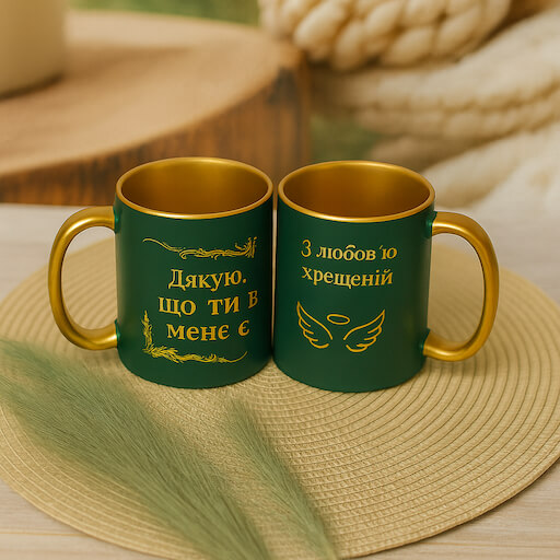 Чашки з написом